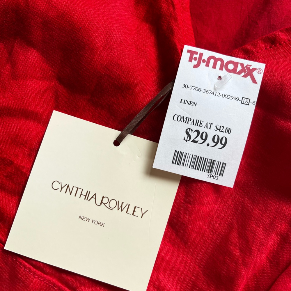Cynthia Rowley Vibrant Red Midi Dress - Picture 4 of 5
